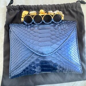 Maison du Posh by Azreal Sky Python Clutch